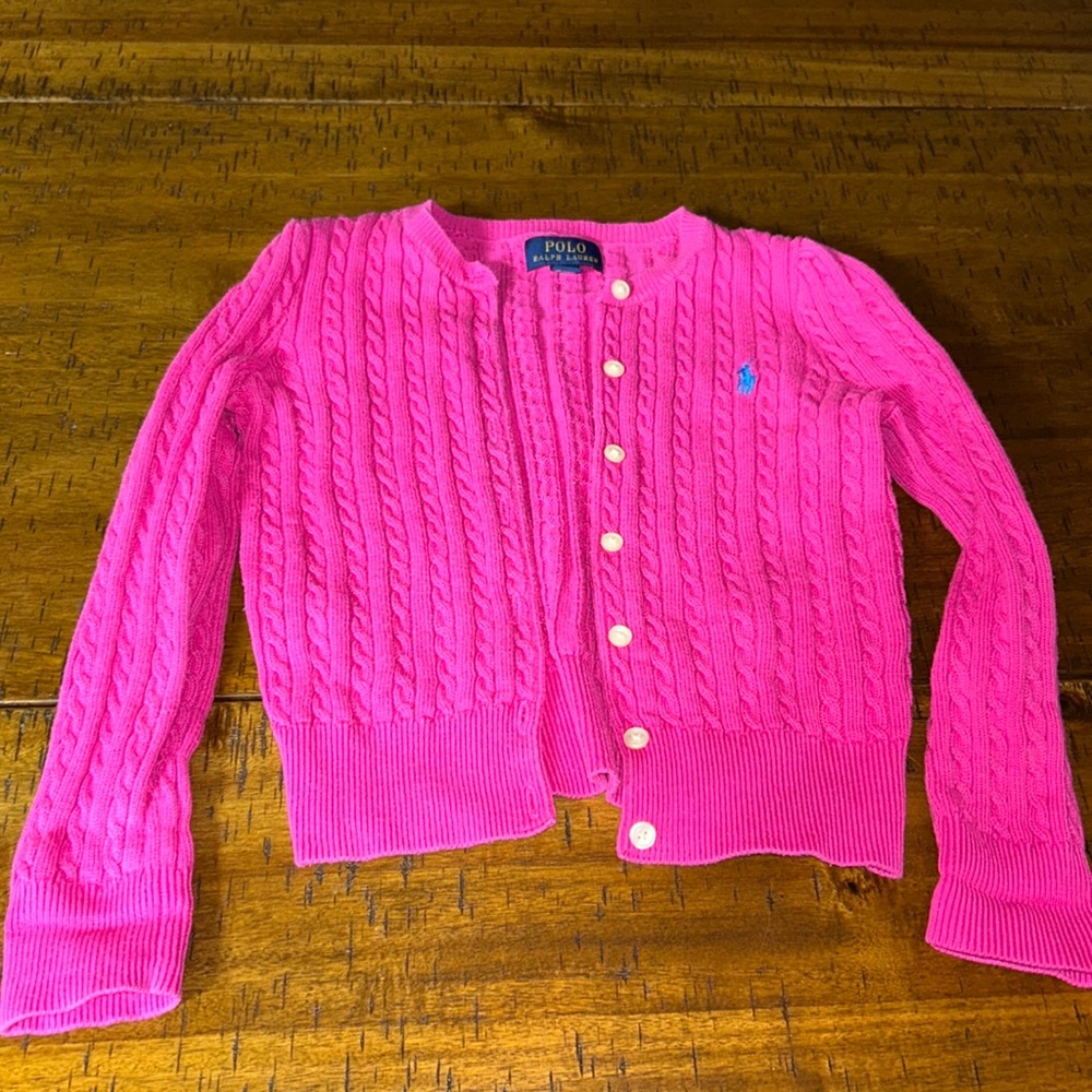 Worned polo sweater